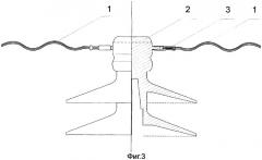 Спиральный зажим с резьбовым креплением к штыревому изолятору (патент 2320043)