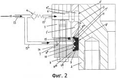 Способ и устройство для подачи, по меньшей мере, одного вещества в зазор между взаимно подвижными, коаксиально расположенными элементами конструкции (патент 2382921)