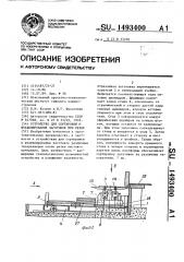 Устройство для сортировки и штабелирования заготовок при резке (патент 1493400)