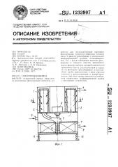 Самоочищающийся фильтр (патент 1233907)