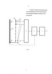 Устройство определения параметров поля температуры в объеме водной среды, возмущенной движением корпуса судна или модели (патент 2589515)