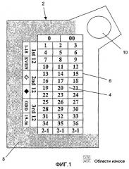 Ткань для игорных столов и способ печати на ткани для игорных столов (патент 2288312)