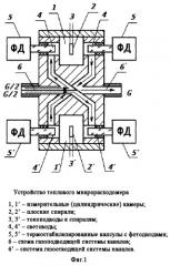 Тепловой микрорасходомер газа (патент 2246099)