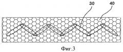 Полотнище для изготовления гибких гофрированных соединений переходной секции, в частности, между двумя шарнирно-сочлененными секциями транспортного средства (патент 2414367)