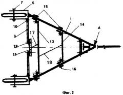 Тележка хозяйственная, горизонтально и вертикально складываемая (патент 2307757)