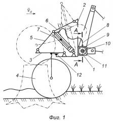 Предохранительное устройство почвообрабатывающего орудия (патент 2267889)