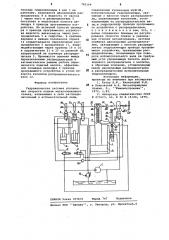 Гидравлическая система управления скорости подачи металлорежущего станка (патент 742164)