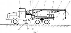 Кран-манипулятор на грузовом автомобиле (патент 2545698)