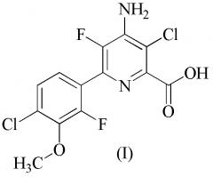 Гербицидные композиции, содержащие 4-амино-3-хлор-5-фтор-6-(4-хлор-2-фтор-3-метоксифенил)пиридин-2-карбоновую кислоту (патент 2632969)