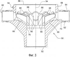 Коллектор и узел распределительного коллектора для захваченного воздухом материала (патент 2574684)