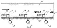 Способ формирования привлекающего расхода в рыбоходно-нерестовом канале и рыбоходно-нерестовый канал, его осуществляющий (патент 2274705)