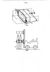 Навесное грузозахватное устройство к погрузчику (патент 912632)