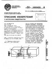 Образец для определения прочности материала (патент 1035455)