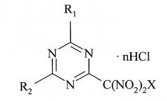 Производные 2-r1-4-r2-6-полинитрометил-1,3,5-триазинов, обладающие антибактериальной активностью (патент 2541525)