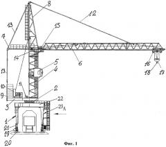 Способ монтажа портала башенного крана (патент 2297971)
