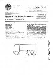 Устройство для вытаскивания колесного транспортного средства из грунта с малой несущей способностью (патент 1694434)