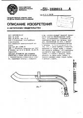 Устройство для пробивки отверстий в трубах изогнутой формы (патент 1038013)