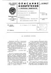 Магнитная система (патент 819827)