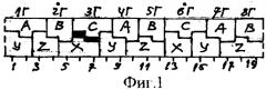 Трехфазная двухслойная электромашинная обмотка при 2p=16·c полюсах в z=3(8·b+3)·c пазах (патент 2335069)