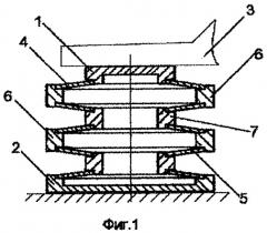 Виброизолятор тарельчатого типа (патент 2285838)