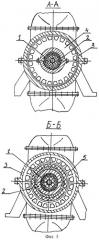 Многоступенчатая осевая и радиальная юнгстрема турбомашина без выходного вала (патент 2253737)