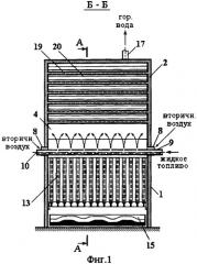 Водогрейный твердотопливный котел (патент 2363888)