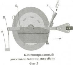 Комбинированный дисковый сошник зерновой сеялки (патент 2483517)