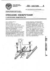 Устройство для выправки железнодорожного пути в вертикальной плоскости (патент 1057596)