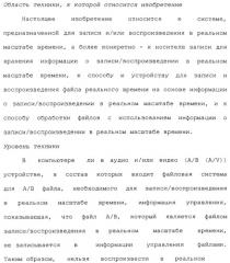 Способ записи на носитель записи и воспроизведения с него информации в реальном масштабе времени (патент 2310243)