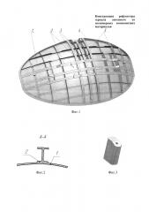 Конструкция рефлектора зеркала антенного из полимерных композиционных материалов (патент 2640955)