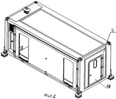 Мобильный трансформируемый контейнер-палатка (патент 2357050)