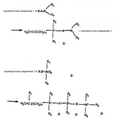 Мономерное соединение, содержащее несколько катионных групп, способ его получения и полимеры, содержащие звенья, получающиеся из него (патент 2351584)