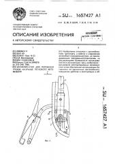 Багажник-стол для перевозки грузов на крыше легкового автомобиля (патент 1657427)