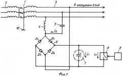 Способ гутина к.и. и цагарейшвили с.а. ввода токов сигналов в трехфазную линию электропередачи 0,4 кв по схеме "фаза" - "фаза" с источником питания "фаза" - "фаза" (патент 2444843)