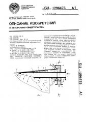 Устройство для наполнения мешков сыпучим материалом (патент 1296475)