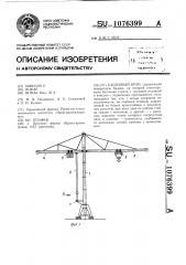 Башенный кран (патент 1076399)
