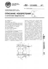 Камерный питатель пневмотранспортной установки (патент 1318495)