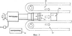 Установка для экструзии труб с отделяемой охлаждающей заглушкой (патент 2475358)