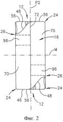 Тангенциальная режущая пластина и фреза (патент 2304037)