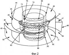 Перемешивающее устройство для реактора с нисходящим потоком (патент 2527983)