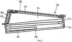 Двухсекционный узел крышки контейнера (патент 2442732)