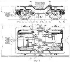 Тележка рельсового транспортного средства (варианты) (патент 2438897)