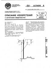 Контактная сеть рельсового электрифицированного транспорта (патент 1079494)