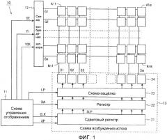 Устройство отображения, схема пикселя и способ для приведения их в действие (патент 2442230)