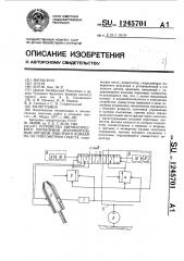 Устройство автоматического управления исполнительным органом очистного комбайна по гипсометрии пласта (патент 1245701)