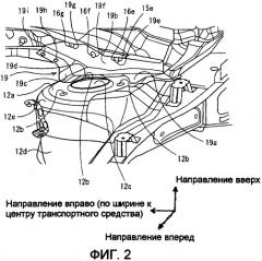 Конструкция для усиления жесткости кузова транспортного средства (патент 2371343)