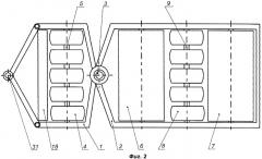 Агрегат для проминки с армированием оснований под автозимники на болотах (патент 2372441)