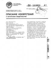 Измерительное устройство для геоэлектроразведки (патент 1318955)