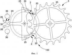 Механизм часов, имеющий контактную пару без смазки (патент 2605828)
