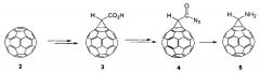 Способ получения 1'-[n-(арилметил)амино]-(c60-ih) [5,6]фуллеро[2',3':1,9]циклопропанов (патент 2629756)